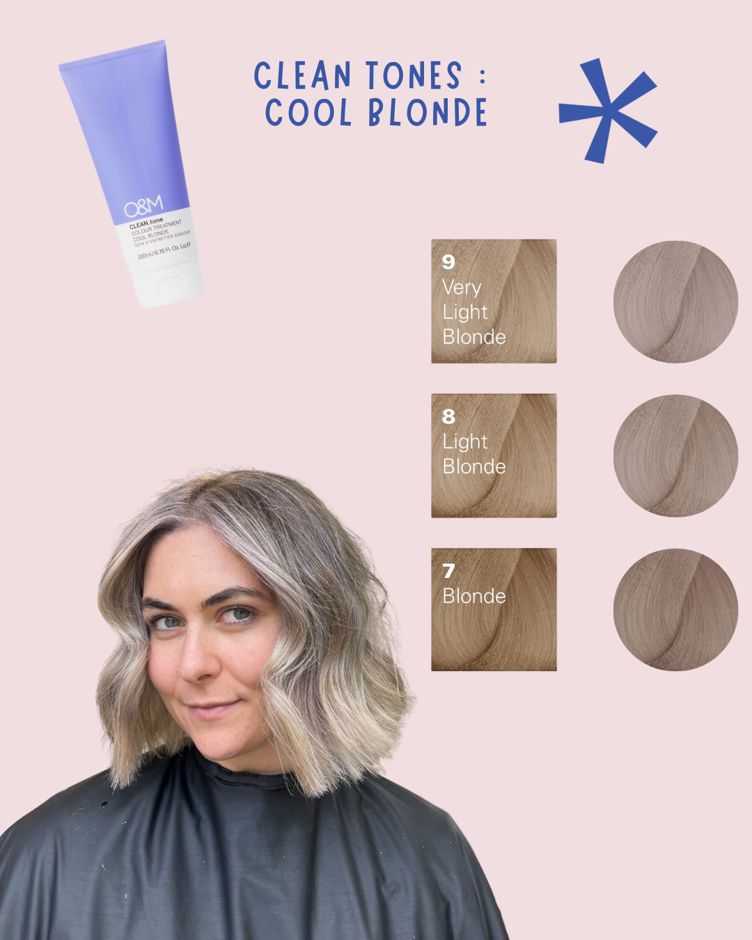 O&M CLEAN.TONE COOL BLONDE 200ml