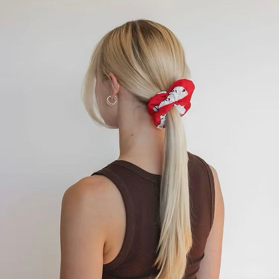 Two Tone Scrunchie in Cherry Blue Size Medium