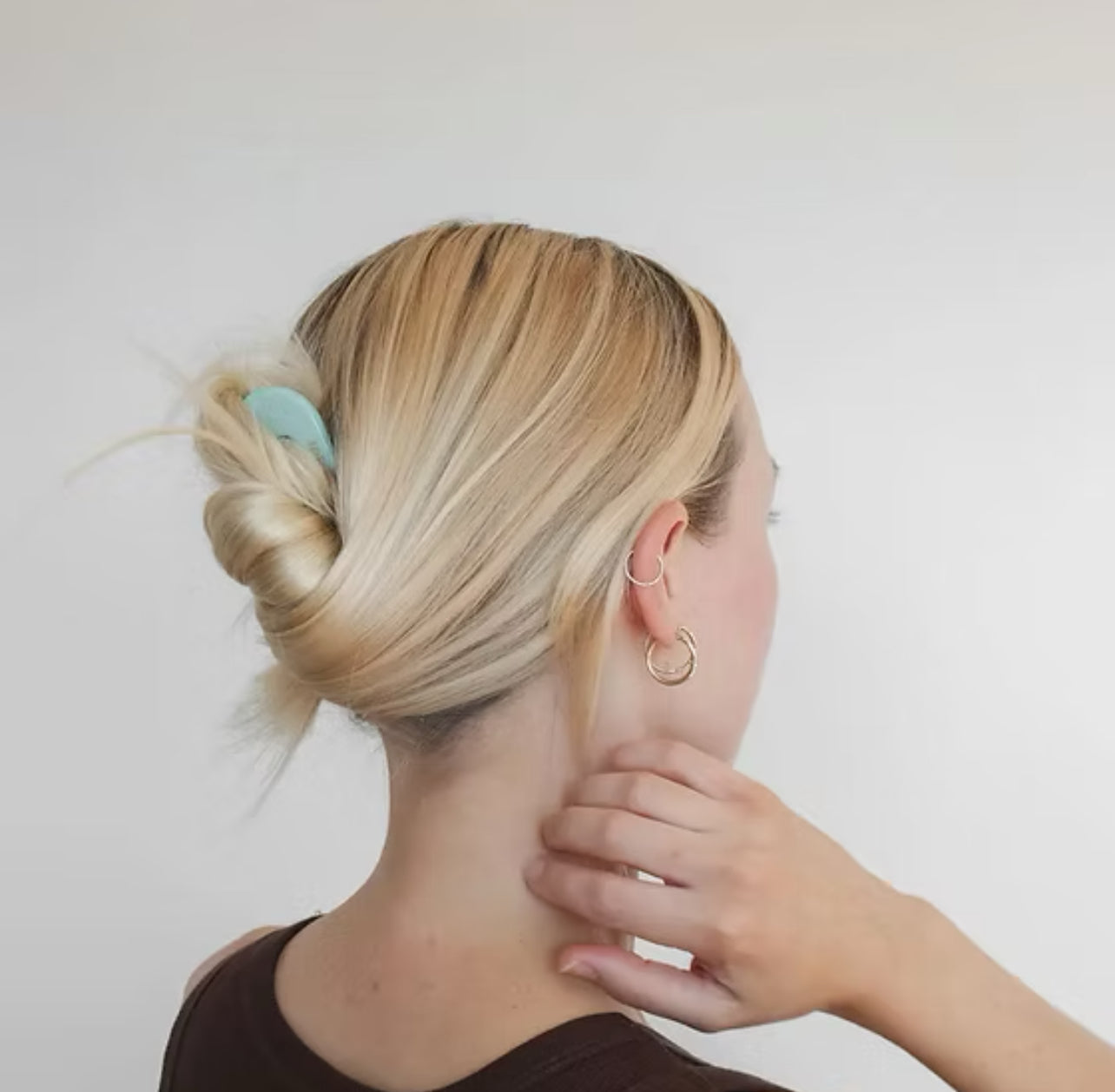 Hannah Hair Pin in Seafoam Green